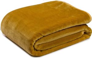 Gözze Kuscheldecke Cashmere-Feeling Premium 130 x 170 cm senf (16)