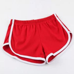 Damen Yoga Shorts Fitness Sport Gym Activewear Laufen Joggen Lässige Lounge Hot Pants,Farbe:Rot,Größe:M