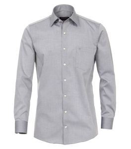 Casa Moda - Comfort Fit - Herren Hemd  mit extra kürzerem Arm (58cm), (006058), Größe:47, Farbe:Silber (705)