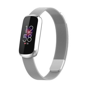 Strap-it Fitbit Luxe Milanese Armband (Silber)
