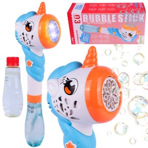 MalPlay Seifenblasenmaschine Kinder Pistole Einhorn Seife Bubble Machine Licht  Seifenblaspistole  Flüssigkeit