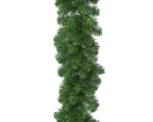 Weihnachtsdeko Tannengirlande Grün Ø 25 cm & 2,7 Meter Länge - Kunstpflanzen