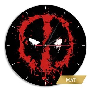 Wanduhr Matt - Deadpool Marvel Black