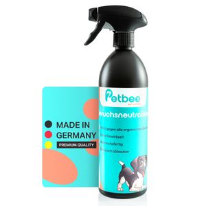 Petbee Geruchsneutralisierer 750ml | Geruchsentferner | Wirksam gegen Hundeurin & Katzenurin | Gegen alle organischen Gerüche | Gebrauchsfertig