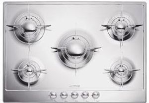Smeg P705ES Einbau-Gaskochfeld 5 Brenner Edelstahl