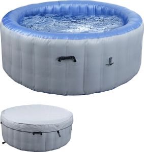 Whirlpool HWC-N97, náhradný bazén pre 4 osoby, vnútorný/ vonkajší nafukovací laminovaný PVC, okrúhly Ø180cm ~ sivomodrý