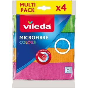 Vileda Allzwecktuch Microfaser Colors 4er 30x30cm