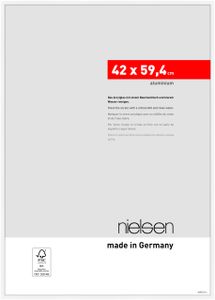 Nielsen Aluminium Bilderrahmen Atlanta, 42 x 59,4 cm (A2), Weiß matt