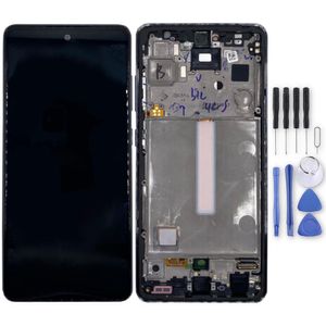 Samsung LCD Display für Galaxy A52s 5G + Touch + Rahmen GH82-26861A Awesome Black / Schwarz Ersatz