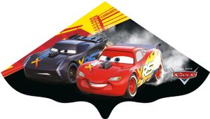 Paul Günther 1182 - Kinder-Drachen Disney Cars Lightning McQueen, komplett flugfertig mit Wickelgriff und Schnur, Einleiner-Drachen aus robuster Folie für Kinder ab 4 Jahren