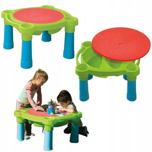 COIL Sandspieltisch, Kinderspieltisch, Sand- und Wasserspieltisch für Kinder, Kinderspieltisch mit Abdeckung, Spieltisch für draußen, Spieltisch für drinnen, Spieltisch, Strandspielzeug, ab 12 Monaten