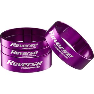 Dištančné podložky Reverse Ultra-Light A-Head 1 1/8 - fialové, sada