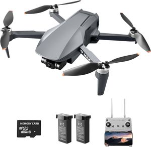 Skládací GPS dron s kamerou 4K a živým přenosem Full HD， bezkartáčový kardan, 62 min, přenos 3KM FPV, inteligentní návrat pro začátečníky, videa 4K/15fps, fotografie 8MP, optický tok