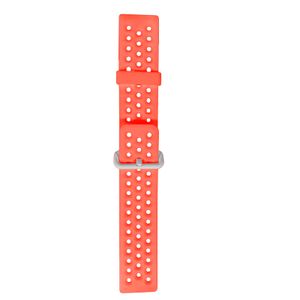 23mm Ersatz Silikon Verstellbares Uhrengurtband für Fit-Bit gegen 2 Lite-Rot-Größen: S