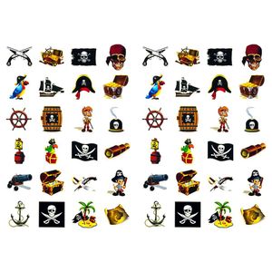 Oblique Unique 48 Piraten Sticker Aufkleber Set Deko Kinder Geburtstag