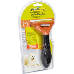 FURminator für langhaarige mittelgroße Hunde, deShedding-Pflege Werkzeug