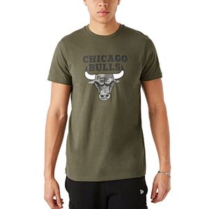 New Era Fan Shirt - UTILITY Chicago Bulls oliv - S