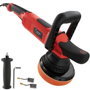 3-teiliges Exzenter Poliermaschinen-Set 810 W mit Bogenhandgriff und zusätzlichem Stabgriff