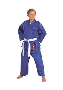 DANRHO Judoanzug Yamanashi mit Schulterstreifen in blau oder weiß Kampfanzug