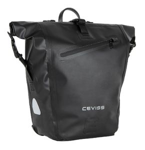 Fahrradtasche Packtasche 25 L Gepäckträgertasche Wasserdicht Schnellverschluss schwarz