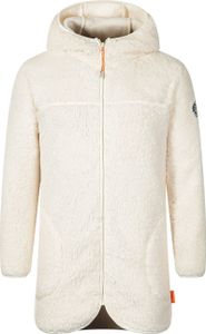 Blue Wave Damen Sherpafleecejacke Marit mit Kapuze - Wärmende Fleecejacke mit Reißverschluss in Wollweiß Größe 46