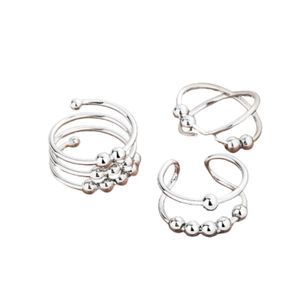 INF Anti-Stress-Ringe mit drehbaren Perlen 3er-Pack 17.9 mm