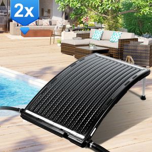 Jopassy solarheizung Sonnenkollektor für Warmwasser Pool-Solarkollektor Sonnenkollektor Fassungsvermögen bis zu 15 Liter 2 Stück 110x69x14cm