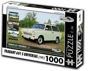 RETRO-AUTA Puzzle č. 56 Trabant 601 S Universal (1981) 1000 dílků