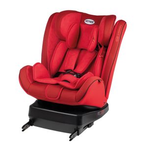 HEYNER® Reboarder 4in1 drehbarer Kindersitz, Autokindersitz, Gruppe 0+, 1, 2 und 3, 0-36 kg, rot