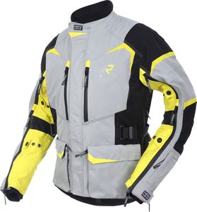 Rukka Rimo-R Motorrad Textiljacke, silber/gelb, 52