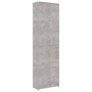 vidaXL Garderobenschrank Betongrau 55x25x189 cm Holzwerkstoff