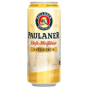 Paulaner Hefe pšeničné pivo prirodzene zakalené Mníchovská pivná špecialita 500ml plechovka