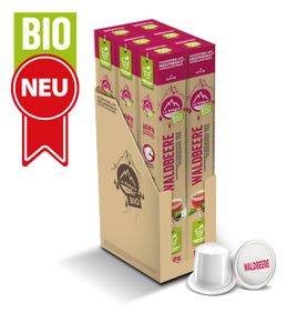 Waldbeere Tee - 60 Teekapseln | La Natura Lifestyle Organic 180g| biobasiert | Nespresso®*³ kompatible