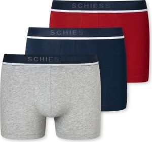 Schiesser 3er Pack - 95/5 - Organic Baumwolle Retro Short / Pant Sportlicher Logo-Webgummibund, Bequeme Beinausschnitte und ohne störende Nähte, Elastische Single-Jersey-Qualität