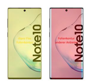 3x Samsung Galaxy Note 10 ochranná fólia, 100% pokrytie displeja, dipos Flex