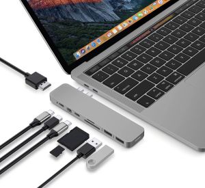 Hyper PRO 8-in-2 MacBook Pro Hub Dockingstation HDMI SD Mini DisplayPort USB