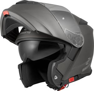 Bogotto V271 Motorrad Klapphelm (Anthracite Matt,L)