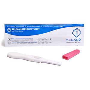 6 x Telano Schwangerschaftstest Midstream 10miu/ml - HCG pregnancy test Mittelstrahl