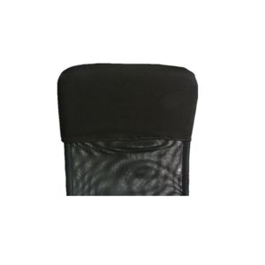 2PC Schwarz Höhe 28 cm, Breite 48 cm Kopfkissenbezug Rückenlehne Husse Stuhl Rückgehäuse Stuhl Rückenschutz
