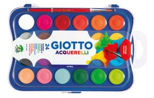 Gouache giotto 24 kleuren 30mm met penseel