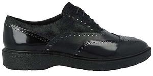 Geox PRESTYN Damen Leder Halbschuhe schwarz 37