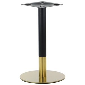 Tischgestell, Tischbeine aus Edelstahl SH-3001-5/GB, für Büro, Hotel, Restaurant, Durchmesser 45 cm, Höhe 72,5 cm, goldfarbener Edelstahl