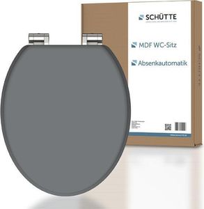 SCHÜTTE MDF WC Sitz SPIRIT GREY, Toilettendeckel mit Absenkautomatik