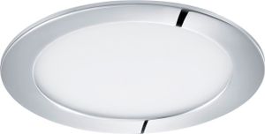 Eglo LED Einbauleuchte Badleuchte Style Fueva 1 Chrom rund Ø17cm IP44 10,9W 1200lm Warmweiß 3000K