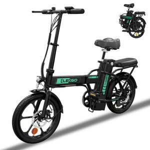E-Bike ELEKGO-EG05 16 zoll Klappbares Elektrofahrrad 35-70km elektro cityrad 36V 8.4Ah LCD Display