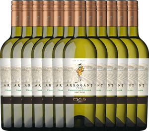 VINELLO 12er Weinpaket - Ribet Blanc Chardonnay Viognier 2021 - Arrogant Frog