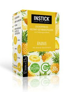 INSTICK Getränkepulver Ananas für 12 x 0,5 L pfandfrei