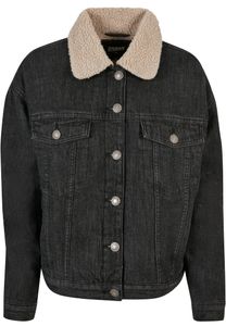 Urban Classics Ladies - Oversized Sherpa Denim Jacke - S Urban Classics Ladies - Oversized Sherpa Denim Jacke - S