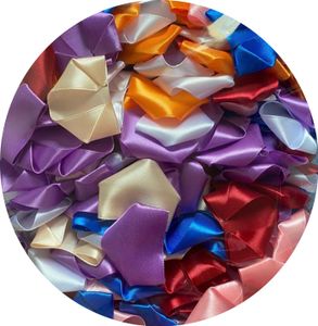 273 Stück vorgefertigte Rosenblätter aus Satinband, handgefertigt, halbfertig, ewige Rosenblätter, DIY, ewige Blumensträuße für Hochzeit, Jahrestag, Geburtstag