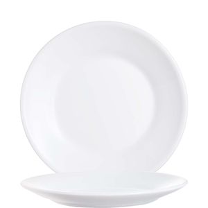 Arcoroc Restaurant White Teller flach, 15.5cm, 15.5cm, Opal, weiß, 6 Stück